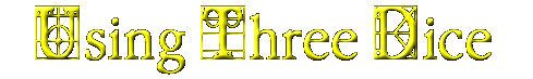 Using Three Dice