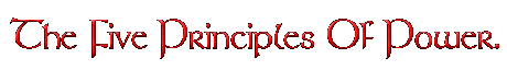 The Five Principles Of Power